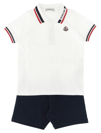 Платье MONCLER ENFANT Polo kit + cotton bermuda shorts