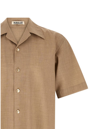 Рубашка, блузка AURALEE 'Summer Twist' (A26SS02CPTOPBROWNBEIGE) #