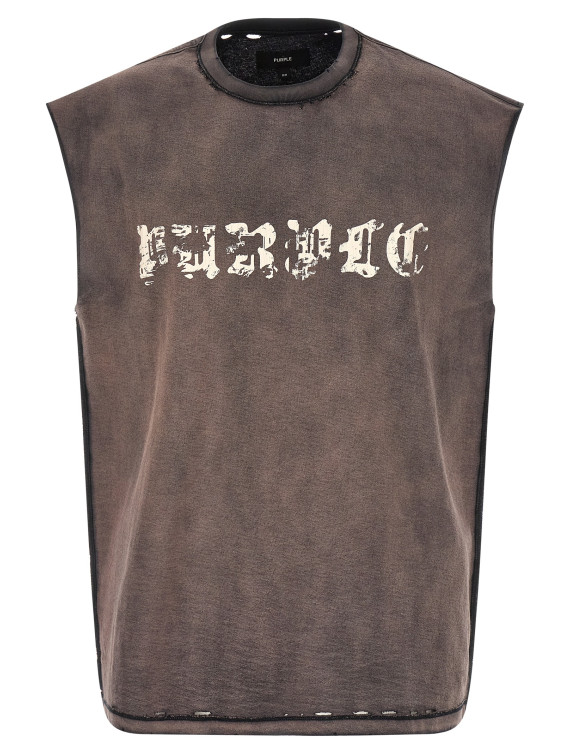 Топ PURPLE 'Worn Gothic' (P103TBSP226BLACK) #1