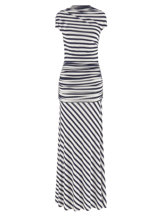 Макси SELF PORTRAIT 'Navy Stripe Jersey Maxi' (SS26170XNNAVY) #1