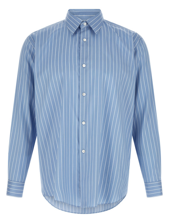 Рубашка, блузка AURALEE Cotton and silk shirt (A26SS01CSSAXBLUESTRIPE) #1