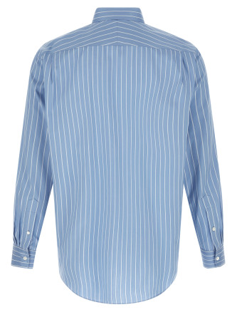 Рубашка, блузка AURALEE Cotton and silk shirt (A26SS01CSSAXBLUESTRIPE) #