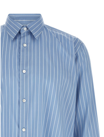 Рубашка, блузка AURALEE Cotton and silk shirt (A26SS01CSSAXBLUESTRIPE) #