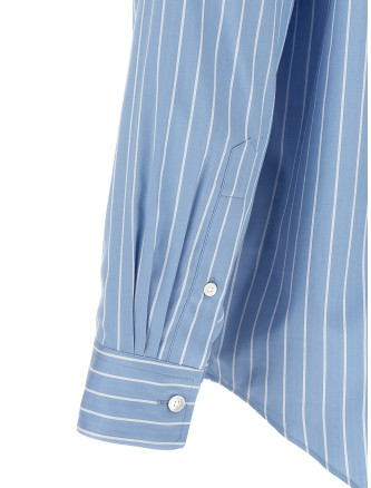 Рубашка, блузка AURALEE Cotton and silk shirt (A26SS01CSSAXBLUESTRIPE) #