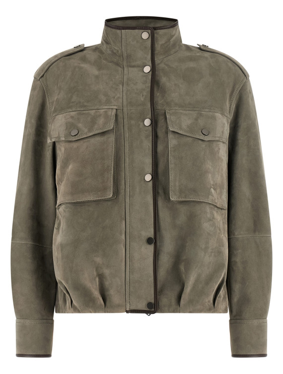 Кожаная куртка BRUNELLO CUCINELLI Couture suede jacket (MPCAI7787C8850) #1