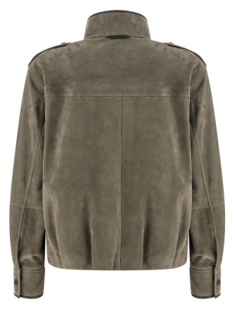 Кожаная куртка BRUNELLO CUCINELLI Couture suede jacket (MPCAI7787C8850) #