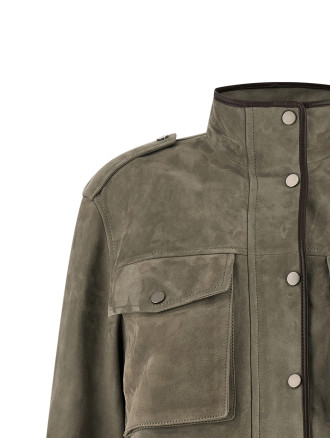 Кожаная куртка BRUNELLO CUCINELLI Couture suede jacket (MPCAI7787C8850) #