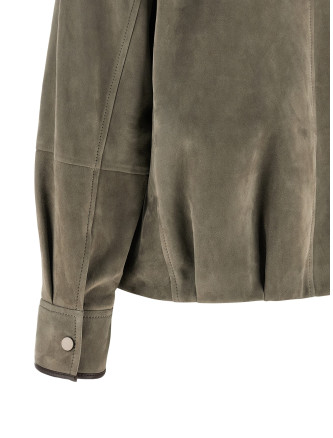 Кожаная куртка BRUNELLO CUCINELLI Couture suede jacket (MPCAI7787C8850) #