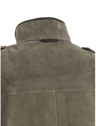 Кожаная куртка BRUNELLO CUCINELLI Couture suede jacket (MPCAI7787C8850) #