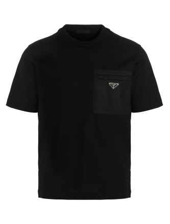 Футболка PRADA Re-Nylon pocket T-shirt