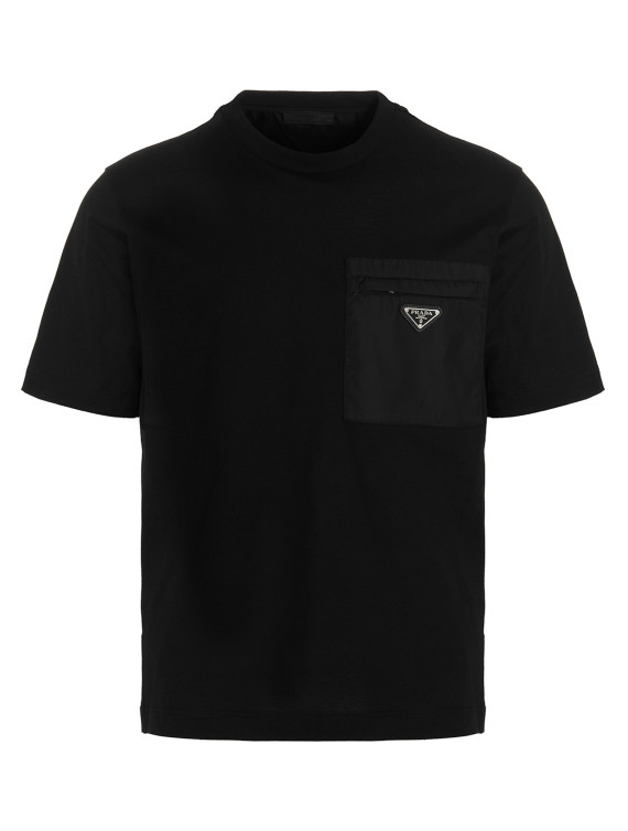 Футболка PRADA Re-Nylon pocket T-shirt (UJN661S22111CKF0002) #1