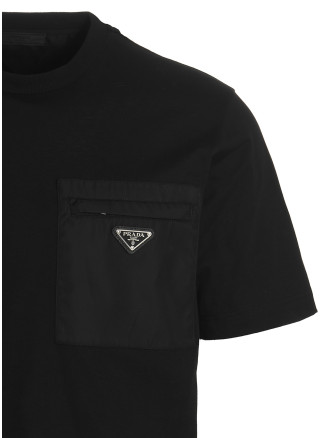 Футболка PRADA Re-Nylon pocket T-shirt (UJN661S22111CKF0002) #