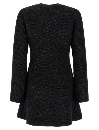 'Black Sequin Knit Mini' dress (RS26210SBBLACK) #