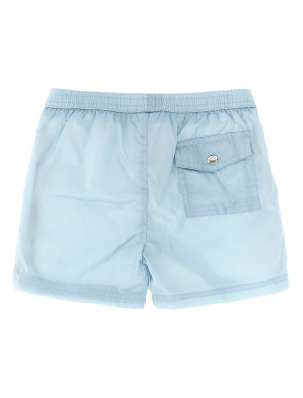 Пляжная одежда MONCLER ENFANT Tricolor piping swimsuit (L19512C0000453326711) #