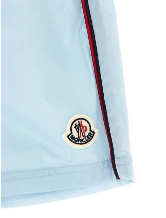 Пляжная одежда MONCLER ENFANT Tricolor piping swimsuit (L19512C0000453326711) #