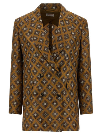 Пиджак, костюм ALBERTO BIANI Tie-print blazer
