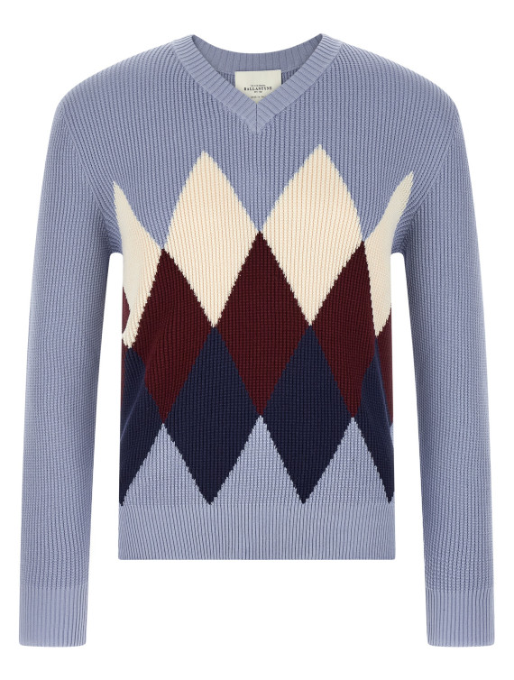 Свитер, кардиган BALLANTYNE Argyle pattern sweater (B2P00114C0593547) #1