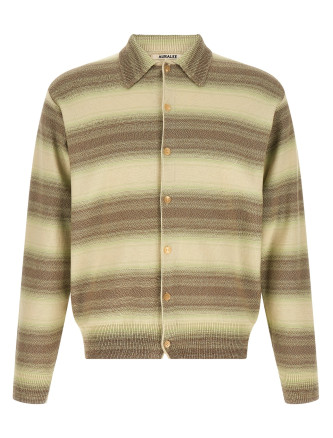 Shaded stripes cardigan