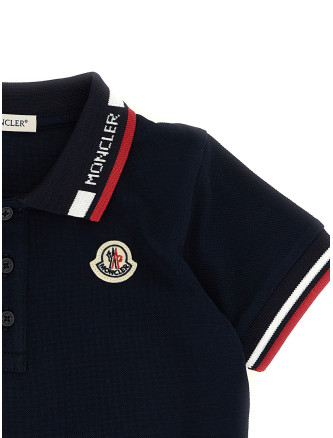 Поло MONCLER ENFANT Tricolor trim polo shirt (L19518A000028496F778) #