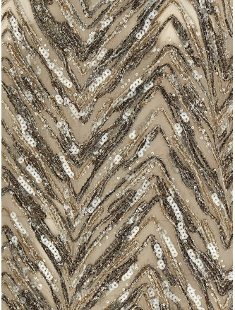 Вечерний топ BRUNELLO CUCINELLI 'Dazzling Chevron Embroidery' (MF940HN602C9504) #