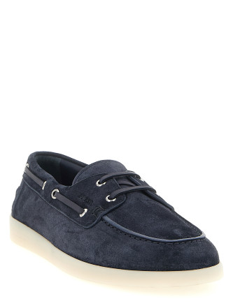 Мокасины PRADA Suede boat shoe (2EG503FG001103F0008) #