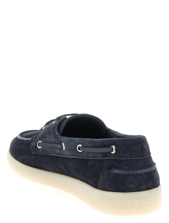 Мокасины PRADA Suede boat shoe (2EG503FG001103F0008) #