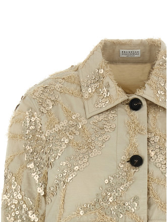 Повседневная куртка BRUNELLO CUCINELLI 'Dazzling Seabed Embroidery' (M0F79HM206C9593) #