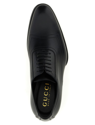 Туфли на шнурках GUCCI Lace-up leather (865172AAGBV1000) #