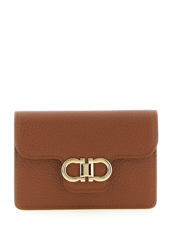 Брелок для ключей FERRAGAMO 'Gancini' (785796NEWCOGNACTESTADIMORO) #1