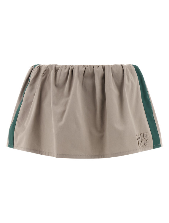Макси MIU Old twill skirt (MG2638SOOO19CTF0D3K) #1