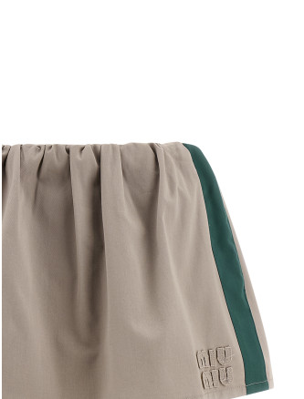 Макси MIU Old twill skirt (MG2638SOOO19CTF0D3K) #