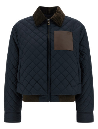 Повседневная куртка LOEWE Diamond quilted jacket
