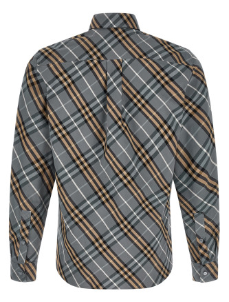 'Robert' shirt (8123670WAVEBLUEIPCHECK) #