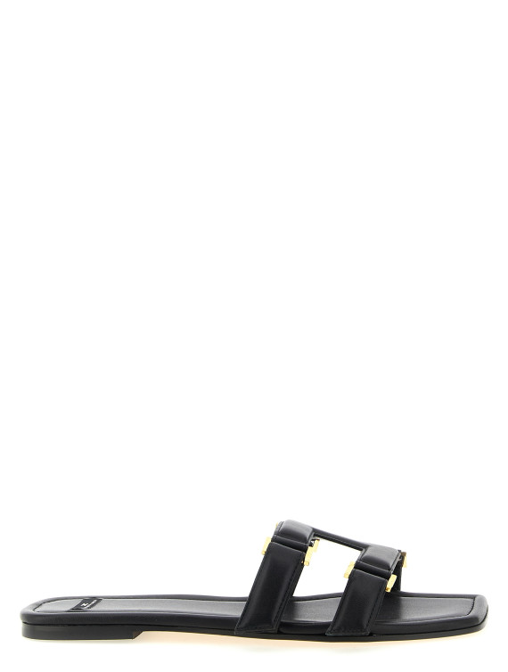 Шлепанцы ELISABETTA FRANCHI Nappa leather sandals (SA50L62E2110) #1