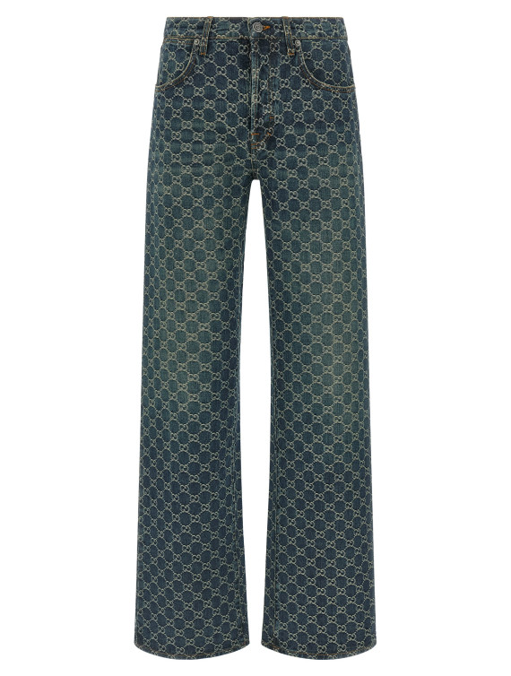Джинсы GUCCI GG jacquard jeans (864814XDDF24011) #1