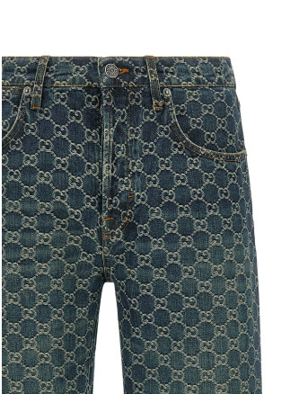 Джинсы GUCCI GG jacquard jeans (864814XDDF24011) #