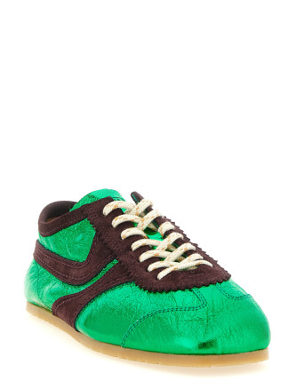 Кроссовки DRIES VAN NOTEN Laminated leather sneakers (2610117220207608) #