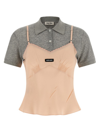 Повседневный топ MIU Hybrid top