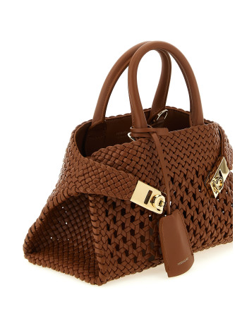 Ручная сумка FERRAGAMO 'Hug Mini' (790001NATURALE) #