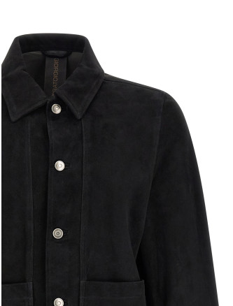 Кожаная куртка GIORGIO BRATO Fiore suede jacket (GU26S28002CMIPNERO) #