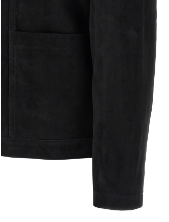 Кожаная куртка GIORGIO BRATO Fiore suede jacket (GU26S28002CMIPNERO) #