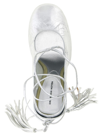 Высокие каблуки DRIES VAN NOTEN Laminated leather mules (2610117870207952) #