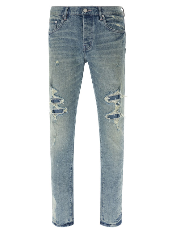 Джинсы PURPLE 'P001 Repairs' (P001SGRP226LTINDIGO) #1