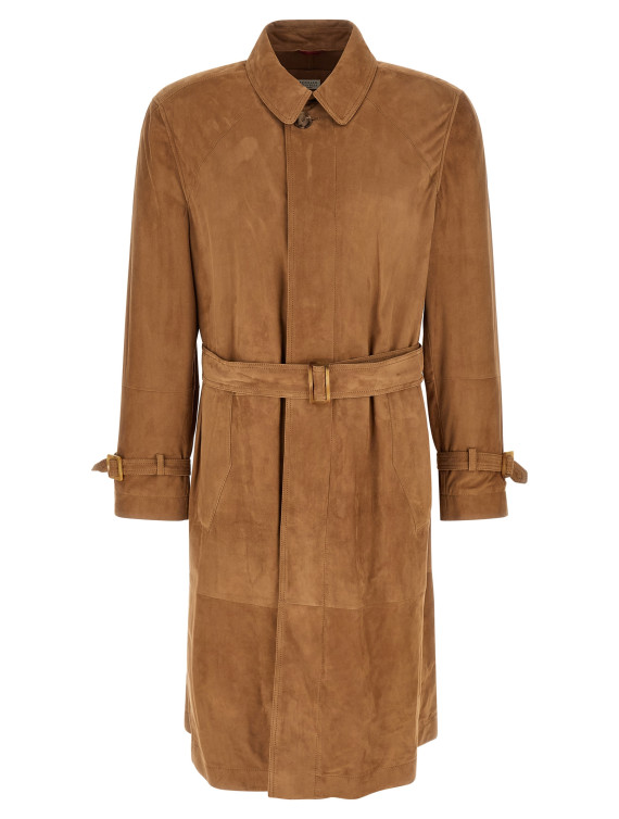 Suede trench coat (MPCFN2067C8558) #1