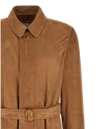 Suede trench coat (MPCFN2067C8558) #