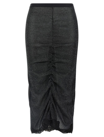 Lurex knit skirt