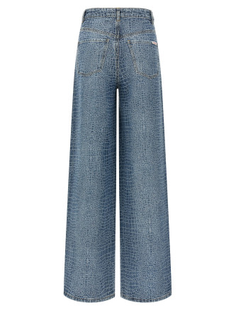 Джинсы SELF PORTRAIT 'Rhinestone' (SS26804PABLBLUE) #