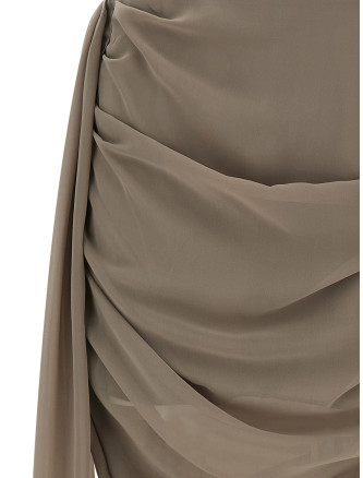 'Chiffon Draped' mini skirt (115521816816) #
