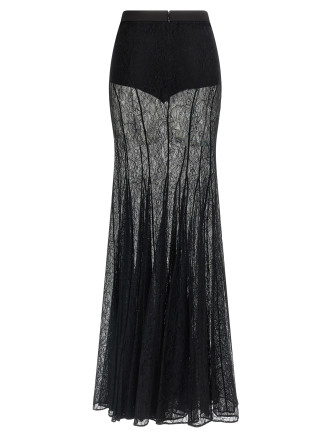 Мини ELISABETTA FRANCHI Lace long skirt (GO17862E2110) #