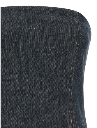 Повседневный топ BRUNELLO CUCINELLI Denim top (MB125EO909C001) #